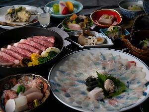【夕食一例】淡白で上品な味わいの「大分産ヒラメ」