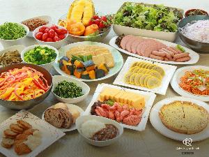 朝食セルフコーナー