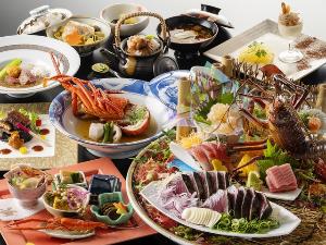 【旬彩物語／秋麗コース】伊勢海老の姿造りにのどぐろ御飯、ツガニ鱶鰭餡かけなど秋の味覚を食べ尽くす