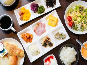 朝食ビュッフェ和洋食