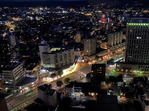 東側（山側）客室からの夜景一例