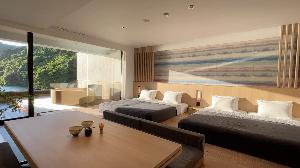 露天風呂付客室翠色