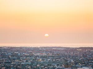 西側客室からの夕景（一例）