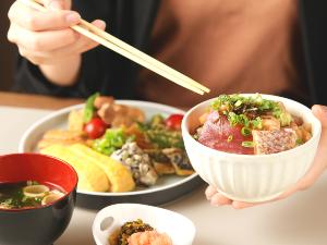 ◇1階「BUTCHER BOX」にて朝食ブッフェをご用意。1日のエネルギーチャージを※メニューは一例
