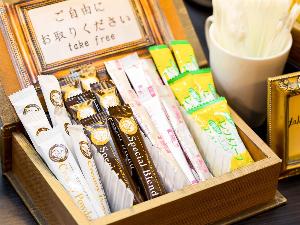 お部屋で楽しめるドリンクをご準備してお待ちしております♪