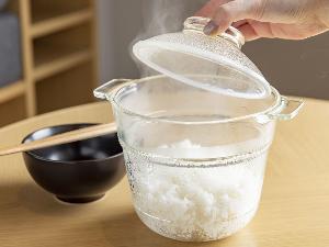 電子レンジで調理可能な炊飯器（有料）