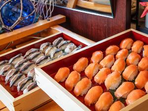 【夕食バイキング】みんな大好き「お寿司コーナー」