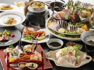 【旬彩物語／竜潮コース】幻の高級魚本クエや土佐あかうし、のどぐろなどを食す冬の贅沢づくしコース！