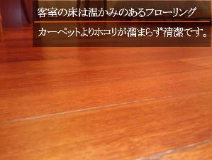 天然無垢のフローリング材を使用しております。