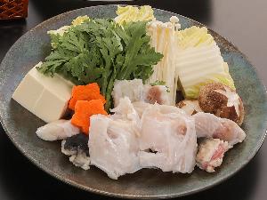 ふくのフルコース(画像はふくちり鍋)