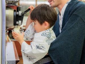 【夕食】ソフトクリームの巻きに挑戦！