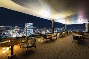【18F ROOFTOPテラス】ご宿泊のお客様のみがご利用頂ける、地上約78m最上階のROOFTOPテラス<BR>営業時間：7:00～23:00