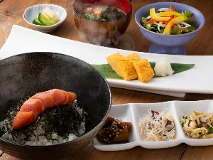 【朝食】博多めんたい御膳