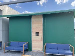 別府の景色を一望できる屋上テントサウナ