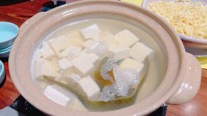 朝食の湯豆腐（一例）