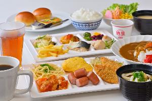 朝食バイキング（一例）