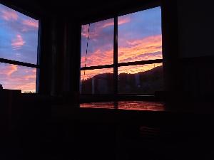 レストランからの夕景