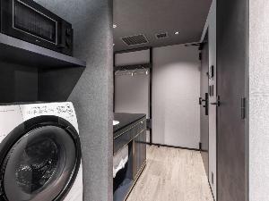◆デラックスツイン｜洗濯乾燥機と電子レンジ