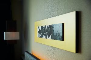【新江戸ルーム】室内のインテリアは、墨画調のシックかつスタイリッシュなデザインで統一。