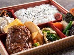 【朝食】ハンバーグ弁当