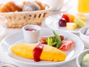 【ご朝食 アメリカンブレックファースト】その日の気分でオムレツ・スクランブルエッグなどから選べる！