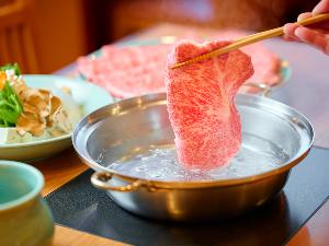 ≪ご夕食≫国産牛＆岩中豚のしゃぶしゃぶ食べ放題