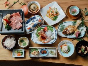 美肌の湯と希少和牛ブランド☆感動の食感と豊かな香りとコク＜石見和牛＆のどぐろ会席＞