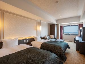 【ツイン】快適性に優れた、スタンダードなツインタイプ。様々なニーズのご旅行に最適です。