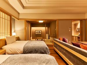 【特別室（檜露天風呂）】上質な非日常のひと時をお過ごしください。