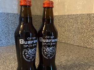 【湯上りドリンク】北海道限定で販売されているコアップガラナ。お風呂上りに無料でお飲みいただけます。