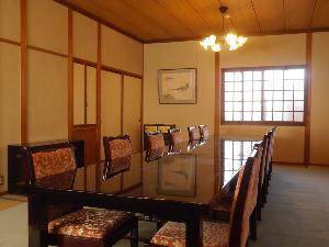 本館の最も古い建物にある・個室の食事室