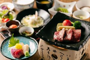 道産牛陶板焼き御膳