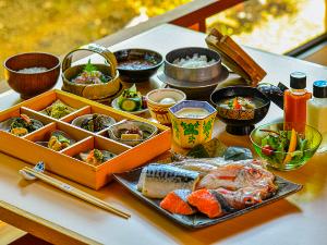 朝食　別邸「美悠」　和定食　※献立例です。