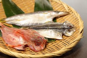 朝食の選べる干物