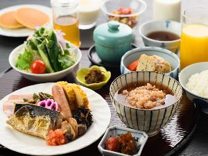 奈良の定番「茶粥」も提供中の朝食バイキング
