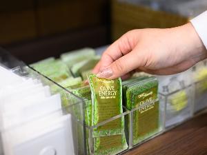 【スマート・セレクト】ロビーに設置された専用BOXからアメニティを自由に選んでいただけます。