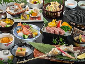□■優雅会席■□国産牛の陶板焼きとおいしいを集めた厳選鮎づくしで贅沢な時間を(写真はイメージです)