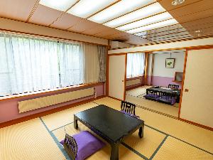【和室8畳×2間】最大7名様までご利用可。ファミリーやグループ利用にオススメ！