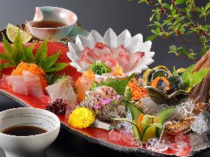 鯛づくしのお造り：真鯛を中心としたお造り盛り合わせ（※イメージです）