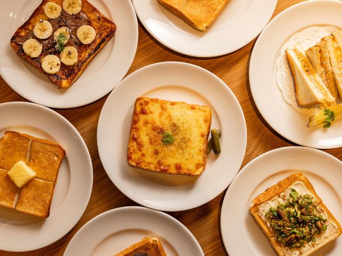 【FUSE COFFEE】食パンの美味しさが味わえる、トッピングトーストやホットサンド　※イメージ