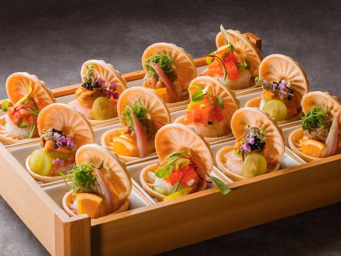 夕食ビュッフェイメージ　もなか寿司