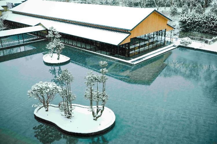 ◆Water Basin　｜ROKU KYOTOの雪景色