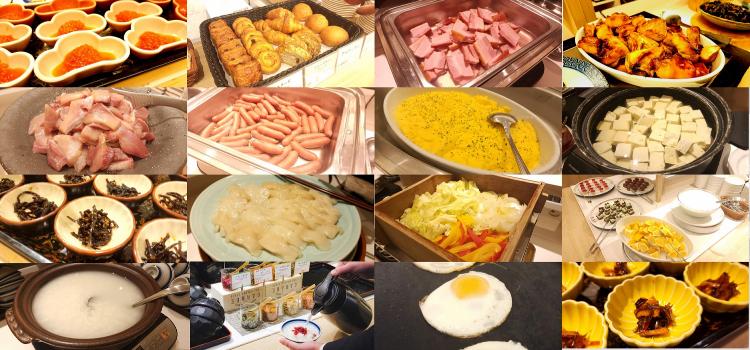 朝食ビュッフェラインナップ(一部)