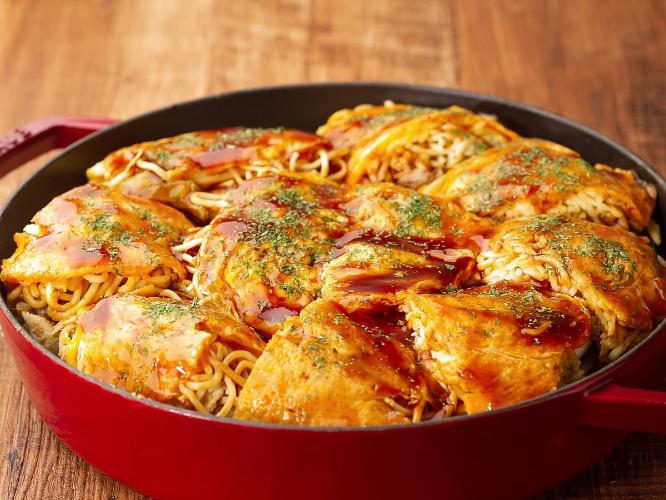 ◇朝食：お好み焼き（イメージ）※季節や状況により提供していない場合がございます
