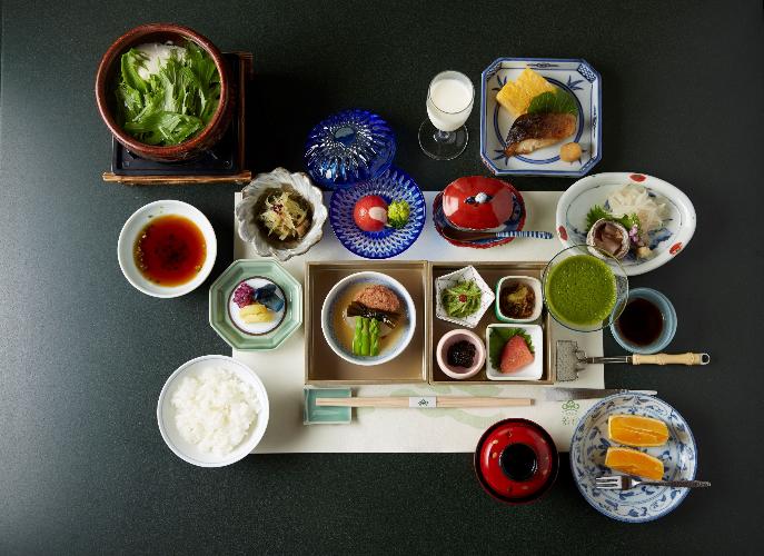 朝食にも料理長のこだわりを感じられる