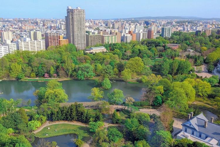 高層階パークビュールームからの眺望例