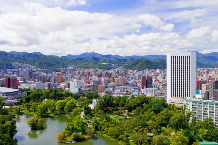 【外観】ホテル外観と中島公園