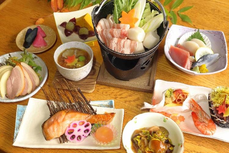 冬の旅館食