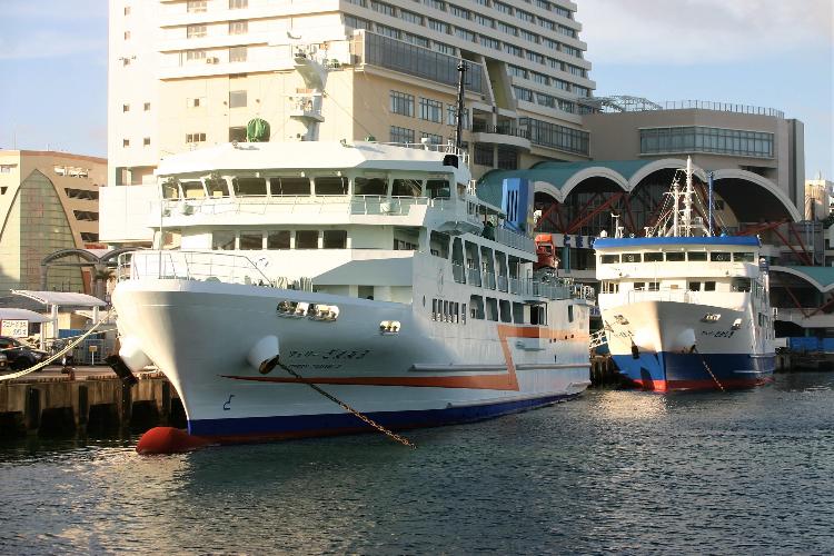 ホテルから泊ふ頭旅客ターミナルビル「とまりん」まで徒歩約10分です。