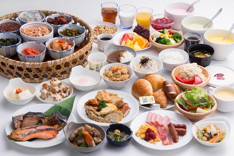 朝食／九州の食材を使用した和洋ブッフェ